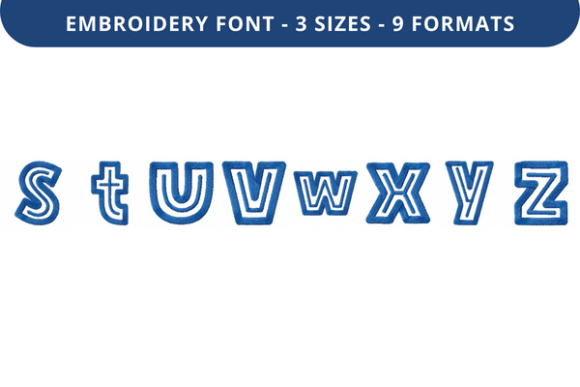Bulky in Line Font S to Z Review: A Bold Embroidery Choice for Small Business Merch