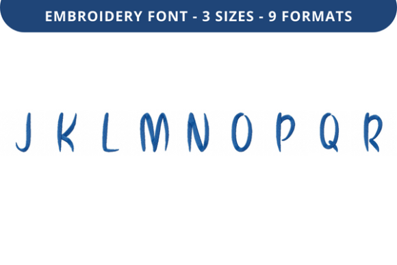 Cat Claws Font Uppercase J to R: A Bold Choice for Brand Embroidery