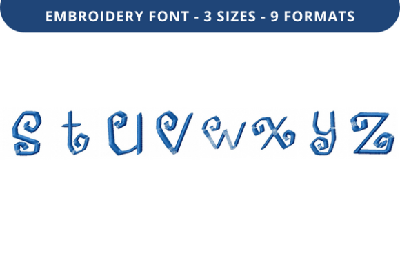 Cool Culottes Font S to Z: A Delightful Embroidery Addition