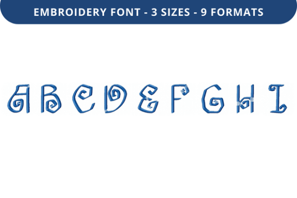 Cool Culottes Font Uppercase a to I Review for Boutique Sweatshirt Embroidery