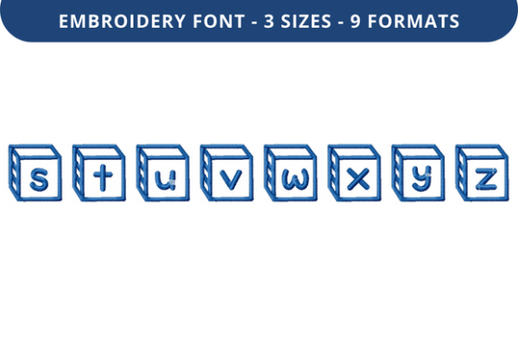 Corner Block Font S to Z Review for Handmade Gift Embroidery