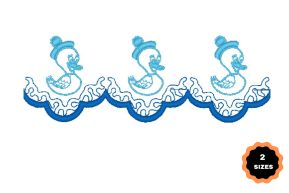 Duck Border Review: A Charming Embroidery Design for Personalized Gifts