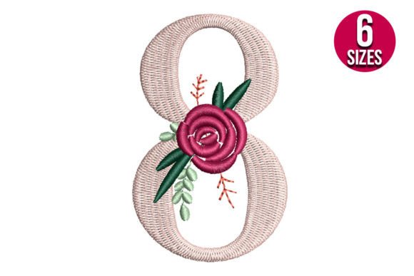 Floral Number 8 Embroidery Review for Apparel Projects