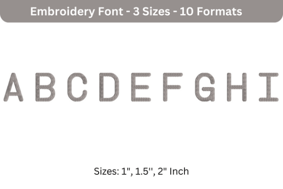 Follow Direction Font A to I Review for Small Business Embroidery
