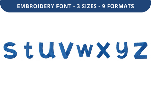 Gumbies Font S to Z Review for Seasonal Embroidery