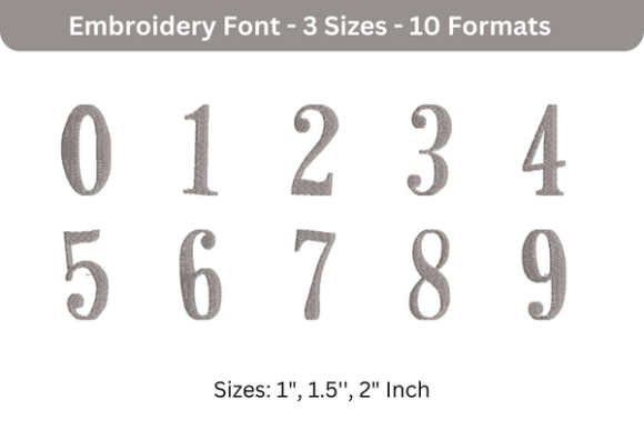 Horse Hand Font 0 to 9: A Review for Business Embroidery Needs