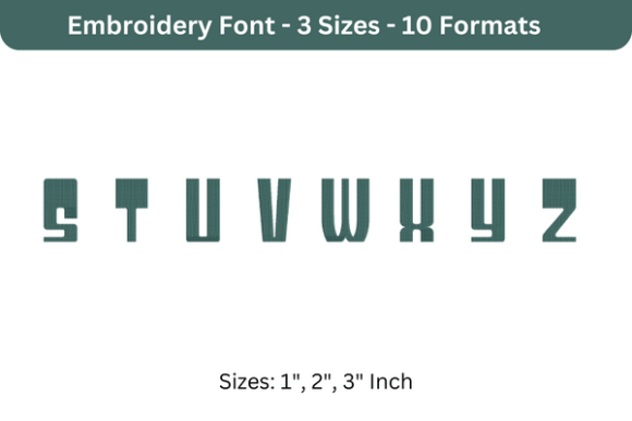 Jeopardy Font S to Z: A Bold Embroidery Design for Craft Fair Success