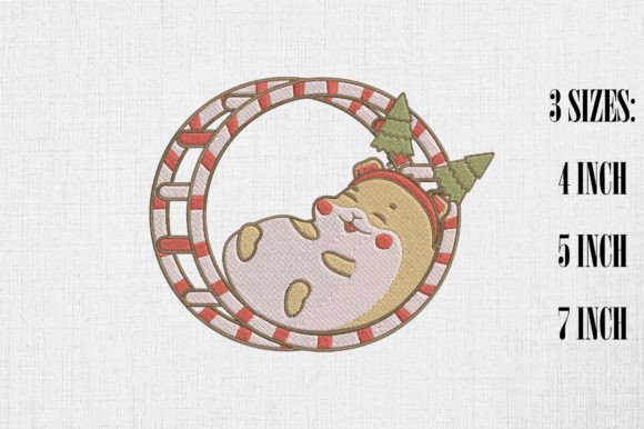 Lazy Cute Hamster Happy Christmas Embroidery Review