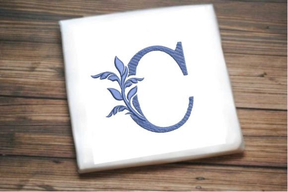 Letter C Beautiful Monogram Review for Apparel Projects