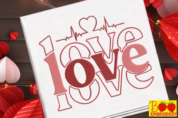 Love Valentine's Embroidery Design Review for Etsy and Small Shop Products