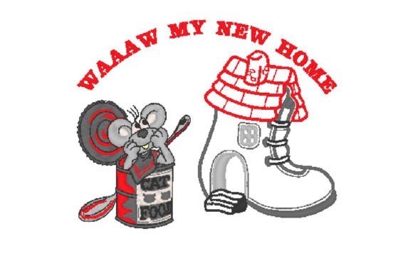 Mouse s Home: A Delightful Embroidery Design for Boutique Sweatshirts
