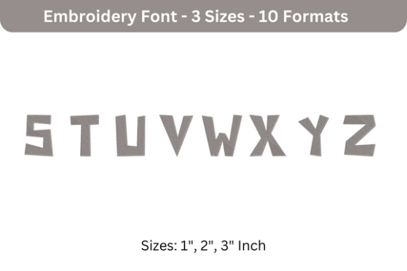 Paper Cuts Font S to Z Review: A Seasonal Embroidery Staple