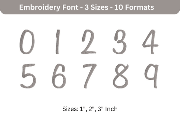Sweet Bee Font 0 to 9 Review: A Versatile Embroidery Design for Craft Fairs