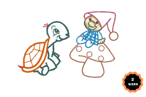 Turtle with Cute Baby: A Versatile Embroidery Design for Seasonal Appeal